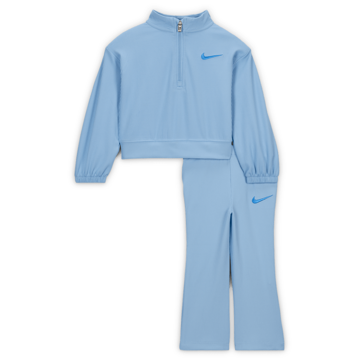 Nike Game, Swoosh, Match! Nike Game, Swoosh, Match! Conjunto de playera con cierre de 1/4 y leggings para bebé