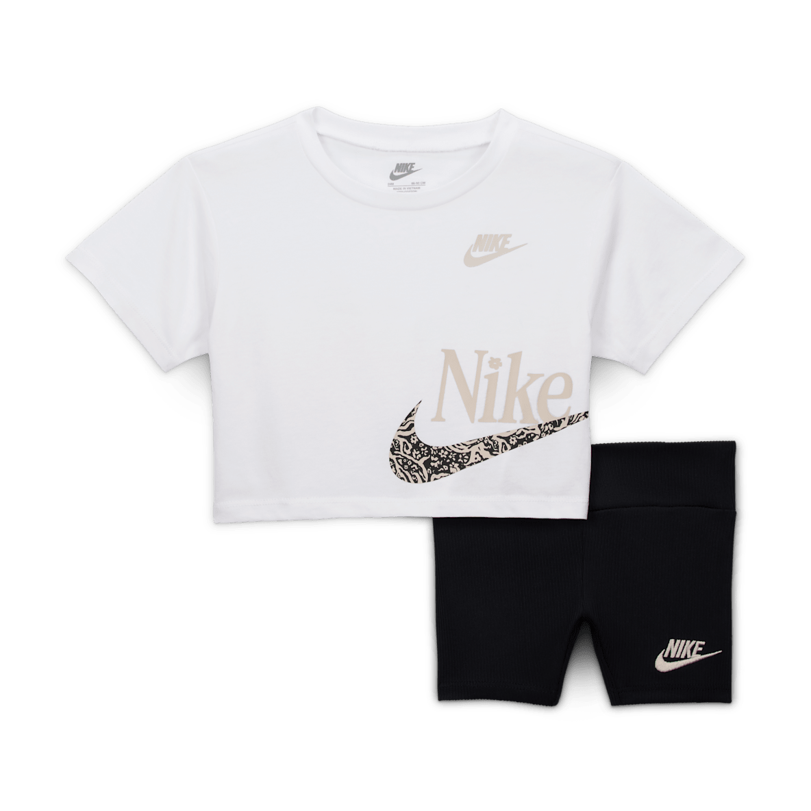 Nike Nike Conjunto de playera y shorts Wild Flower Boxy para bebé (12 a 24 meses)