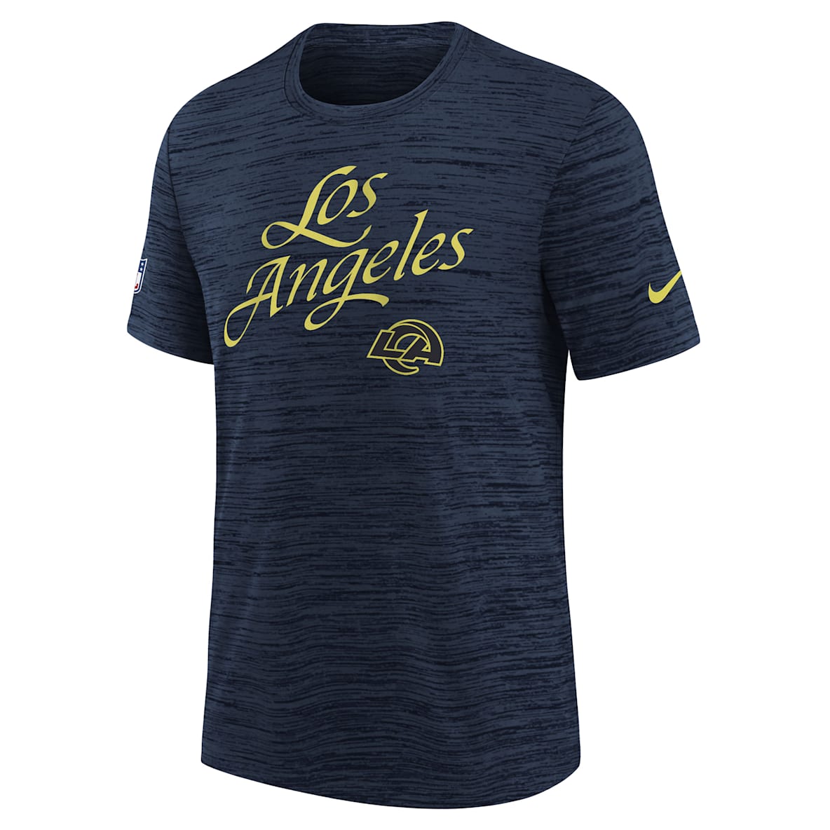 Los Angeles Rams Rivalry Sideline Velocity Los Angeles Rams Rivalry Sideline Velocity Playera Nike Dri-FIT de la NFL para niños talla grande