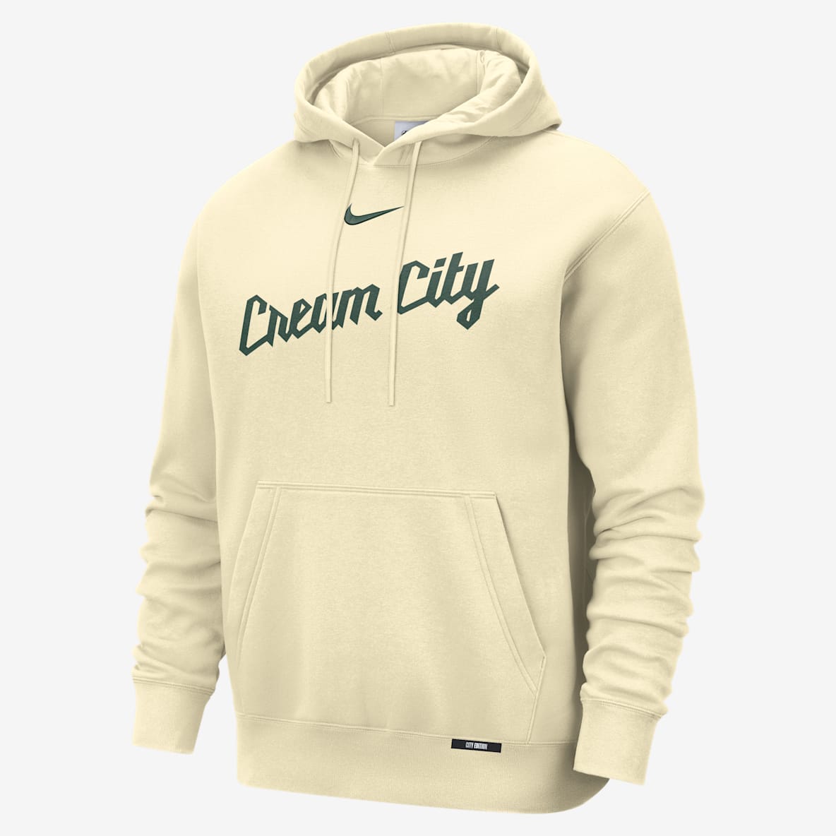 Milwaukee Bucks City Edition Men's Nike Basketball Club Pull-Over Hoodie