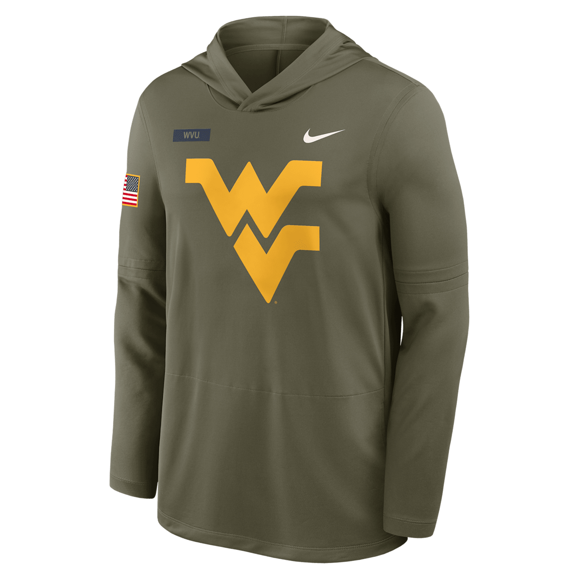 West Virginia 2025 Military Appreciation West Virginia 2025 Military Appreciation Men's Nike Dri-FIT College Long-Sleeve Hooded Top