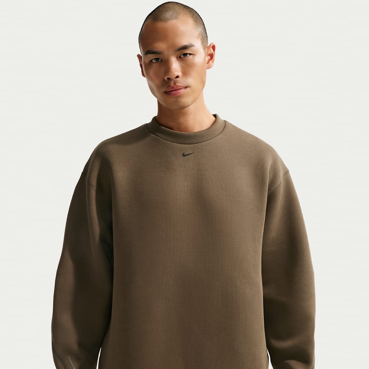 Nike Tech Sudadera de cuello redondo de tejido Fleece de ajuste holgado para hombre