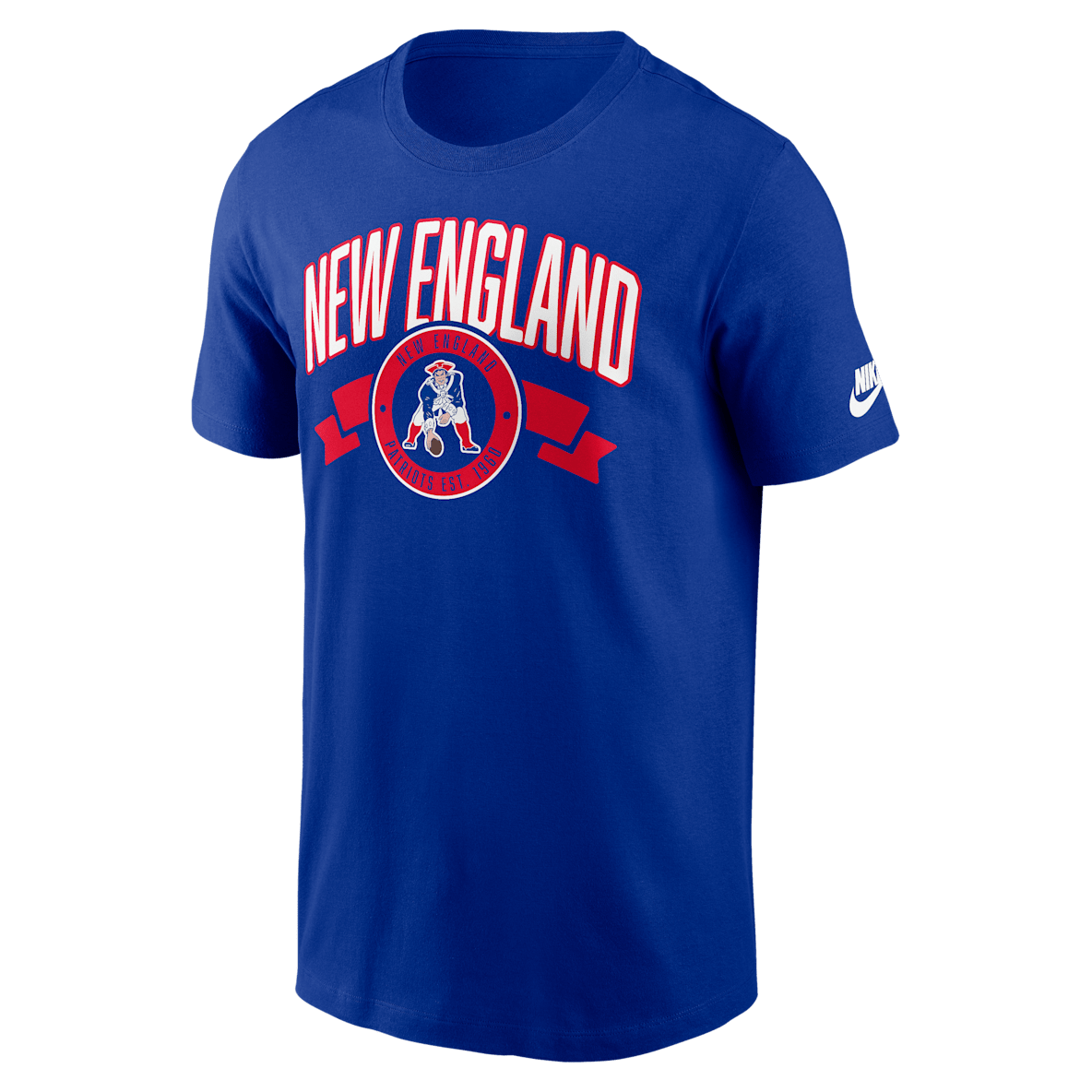 New England Patriots Rewind Front And Back Hit Essential Playera Nike de la NFL para hombre