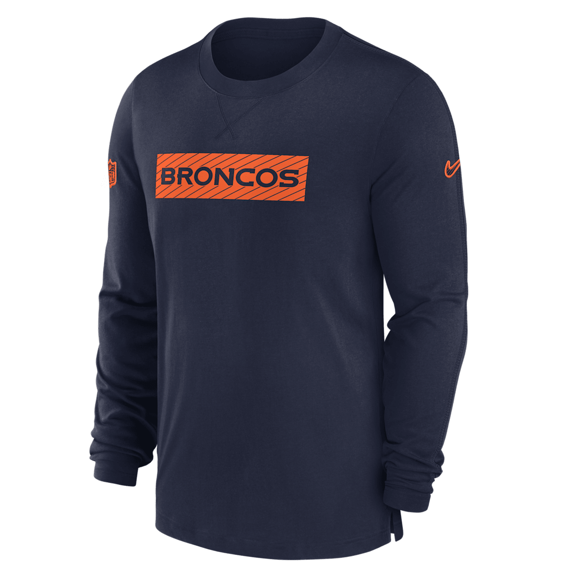 Denver Broncos Sideline Player Team Issue Denver Broncos Sideline Player Team Issue Men’s Nike Dri-FIT Long-Sleeve Top