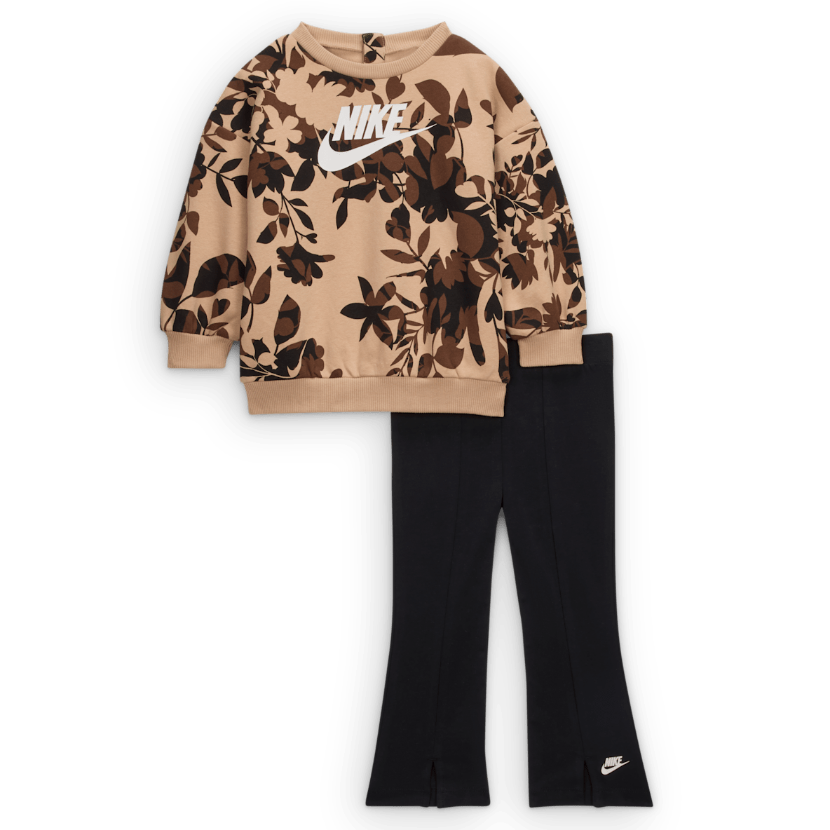 Nike Nike Conjunto de leggings y sudadera con camuflajeado floral para bebé (12 a 24 meses)