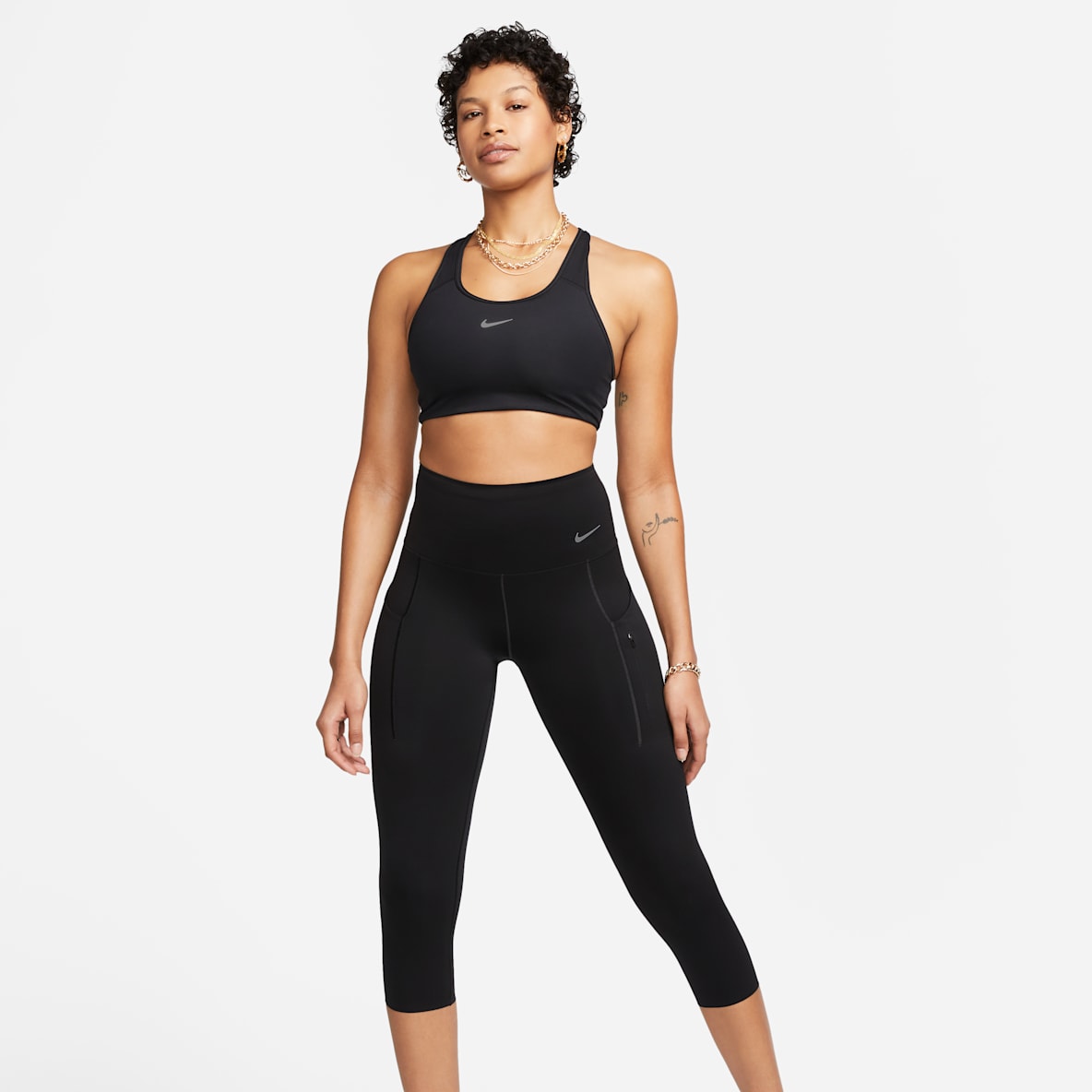 Nike Go Nike Go Women's High-Waisted Cropped Leggings with Pockets