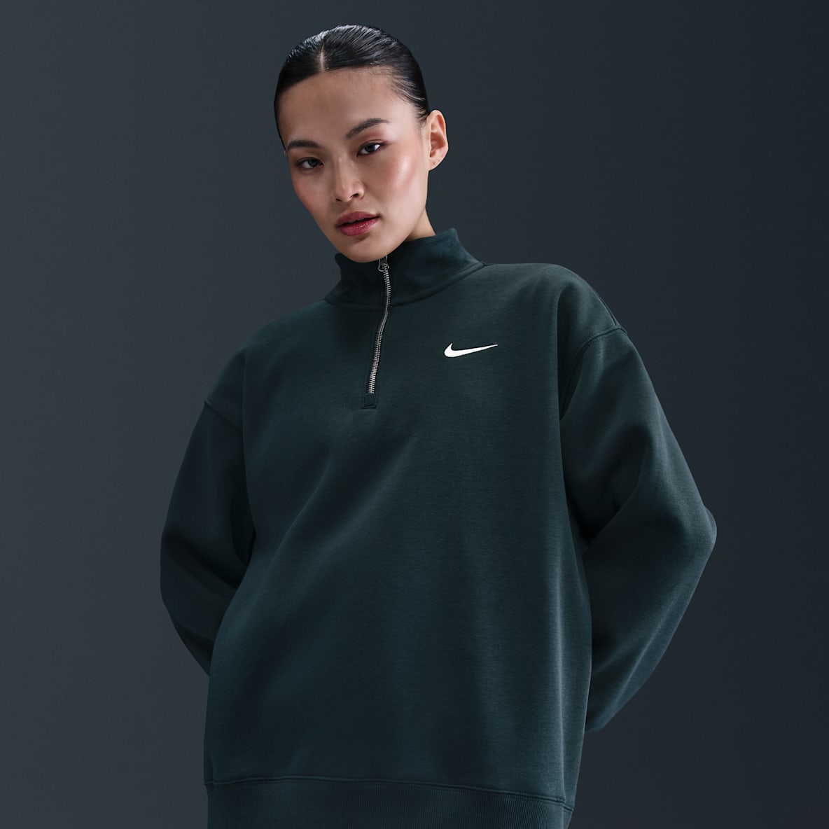 Nike Sportswear Phoenix Fleece Nike Sportswear Phoenix Fleece Women's Oversized 1/4-Zip Long Sweatshirt