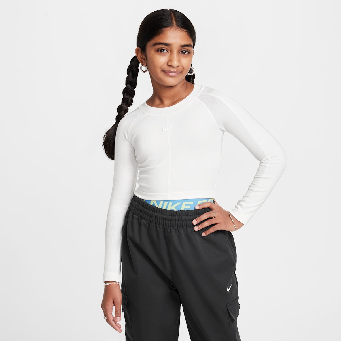 Nike Sportswear Nike Sportswear Girls' Cropped Long-Sleeve Top