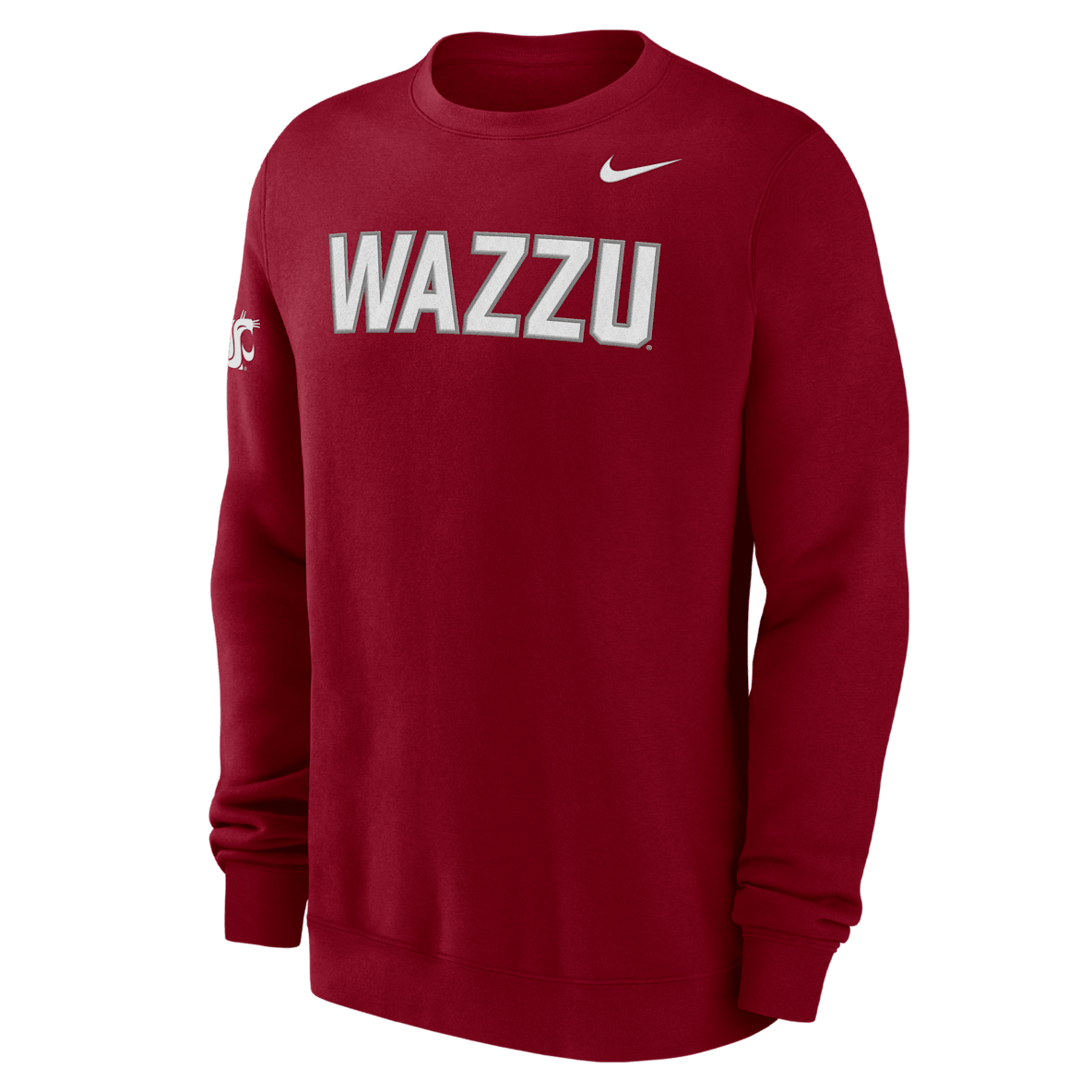 Washington State Club Fleece Washington State Club Fleece Men's Nike College Crew-Neck Sweatshirt