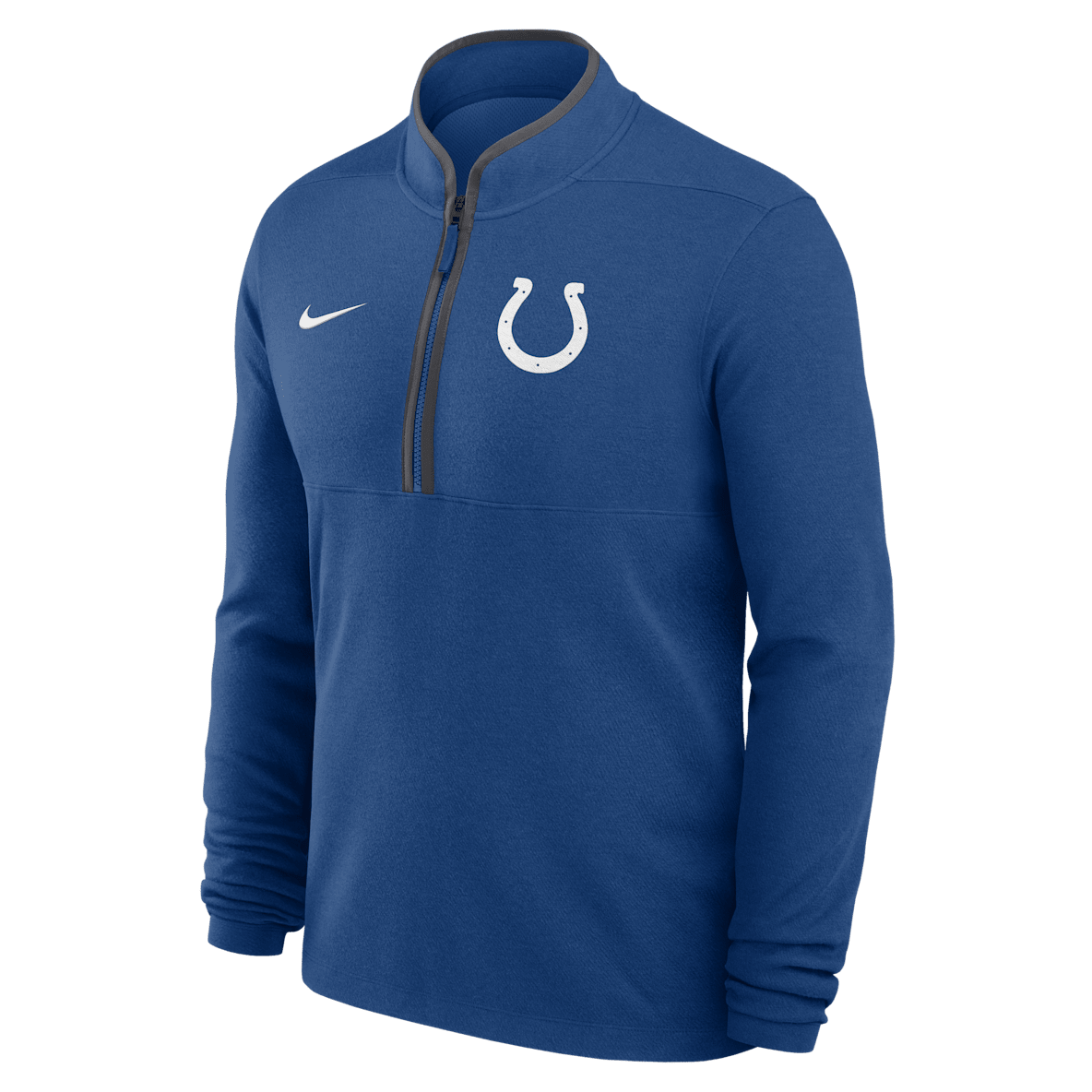 Indianapolis Colts Logo Victory Indianapolis Colts Logo Victory Men's Nike Dri-FIT NFL 1/2-Zip Long-Sleeve Top