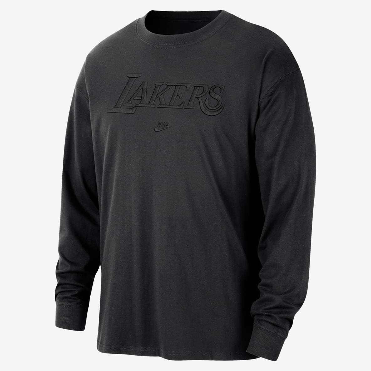 Los Angeles Lakers Courtside Premium Essential Playera de manga larga Nike de la NBA para hombre