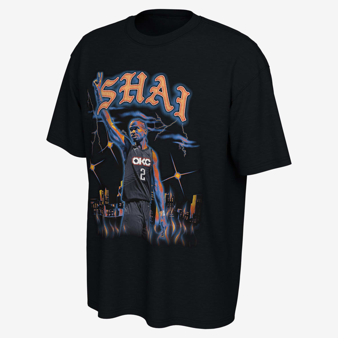 Shai Gilgeous-Alexander Oklahoma City Thunder City Edition Shai Gilgeous-Alexander Oklahoma City Thunder City Edition Playera Nike de la NBA