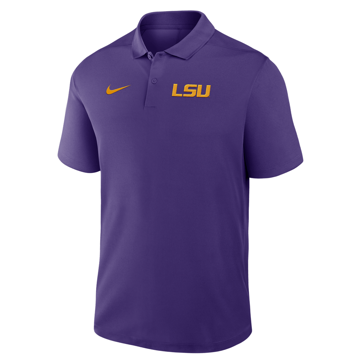 LSU Primetime Victory Primary Logo Men's Nike Dri-FIT College Polo