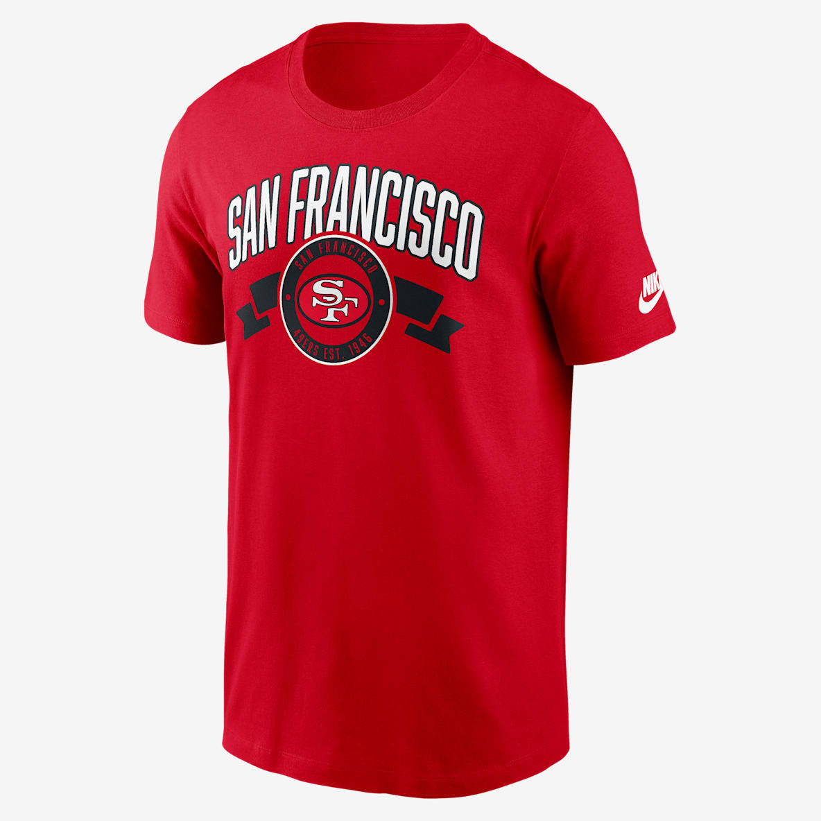 San Francisco 49ers Rewind Front And Back Hit Essential Playera Nike de la NFL para hombre