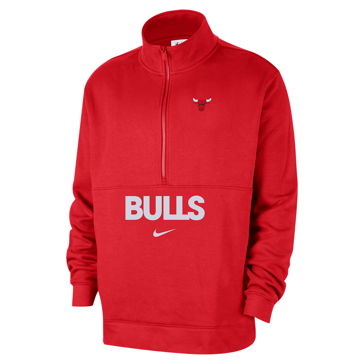 Chicago Bulls Club Courtside Men's Nike NBA 1/2-Zip Top