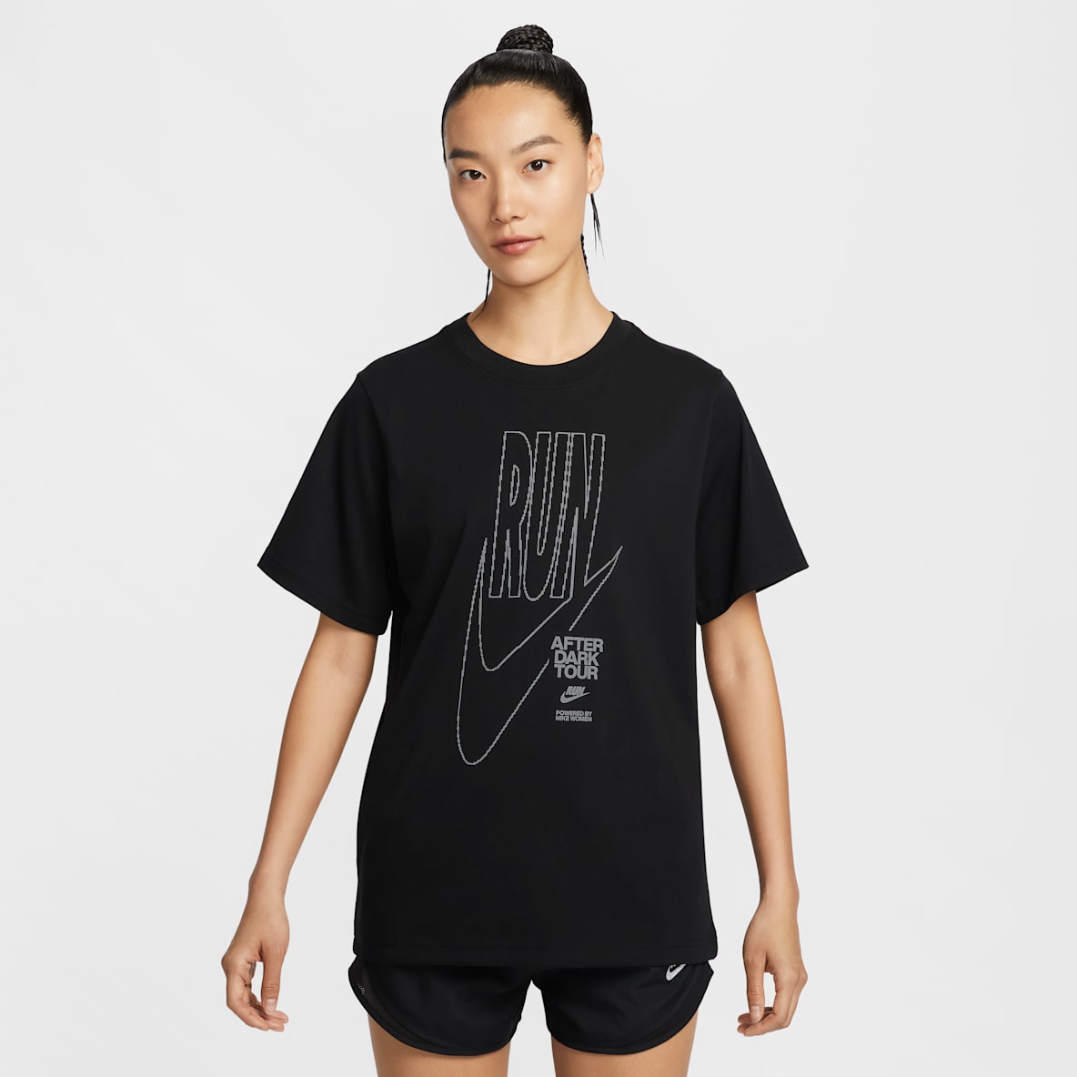나이키 여성 오버사이즈 반팔 그래픽 티셔츠