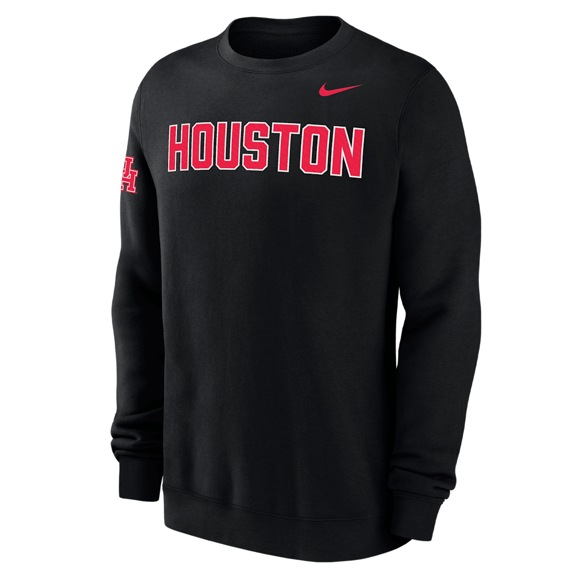 Houston Club Fleece Men's Nike College Crew-Neck Sweatshirt