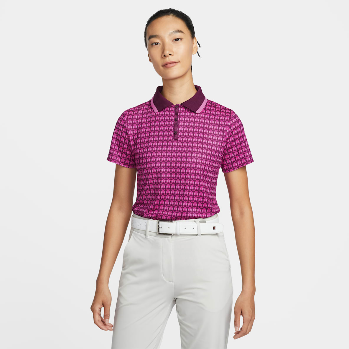 Nike Tour Nike Tour Women's Dri-FIT Short-Sleeve Printed Golf Polo