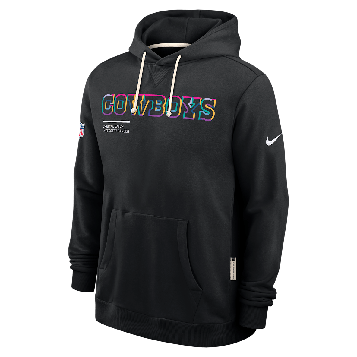 Dallas Cowboys Crucial Catch Sideline Dallas Cowboys Crucial Catch Sideline Sudadera con gorro sin cierre Nike Dri-FIT de la NFL para hombre