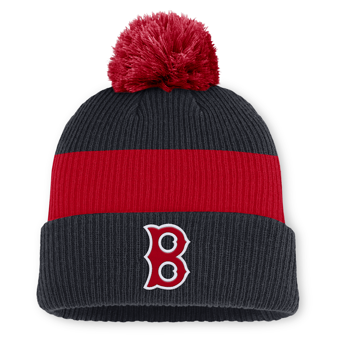 Boston Red Sox Cooperstown Peak Boston Red Sox Cooperstown Peak Men's Nike MLB Cuffed Pom Beanie