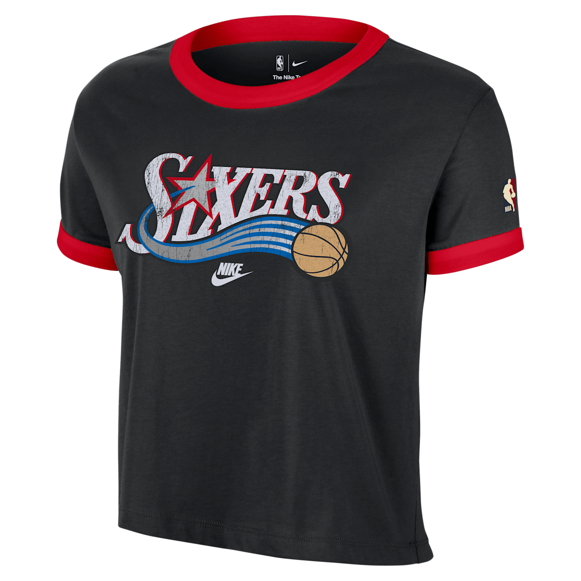 Philadelphia 76ers Essential Hardwood Classics Philadelphia 76ers Essential Hardwood Classics Playera Nike NBA para mujer