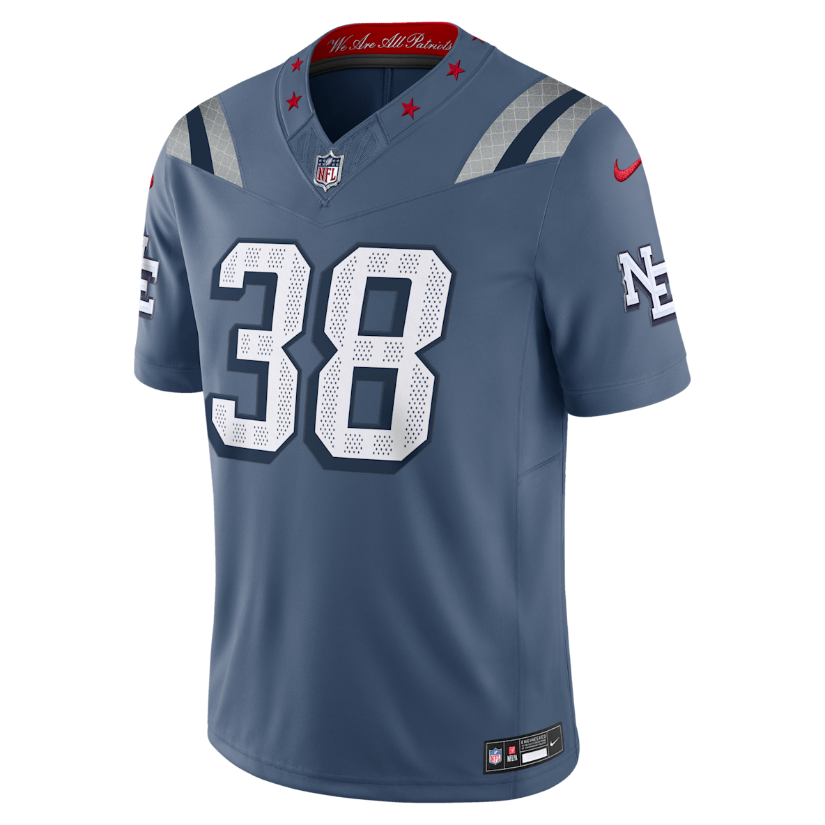 Rhamondre Stevenson New England Patriots Rivalries Collection Rhamondre Stevenson New England Patriots Rivalries Collection Men's Nike Dri-FIT NFL Limited Jersey