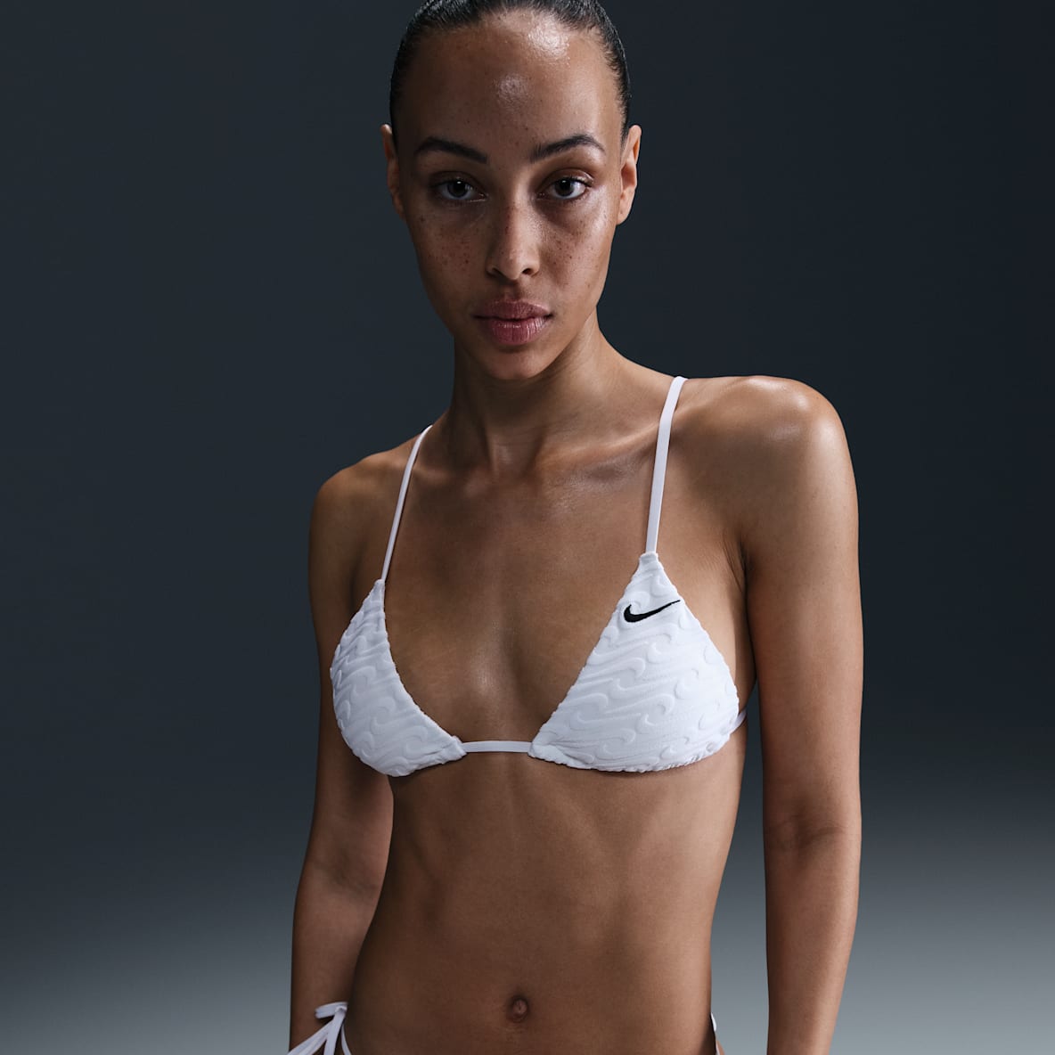 Nike Swim Swoosh Link Nike Swim Swoosh Link Women's Terry Triangle Bikini Top