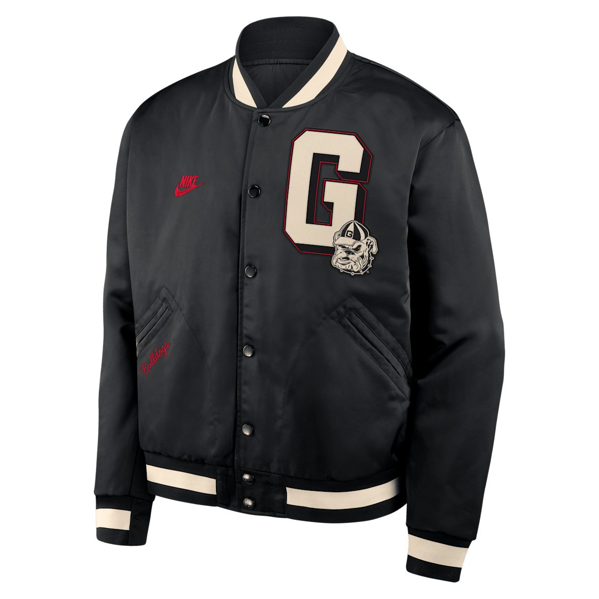 Georgia Legacy Georgia Legacy Men's Nike College Full-Snap Bomber Jacket