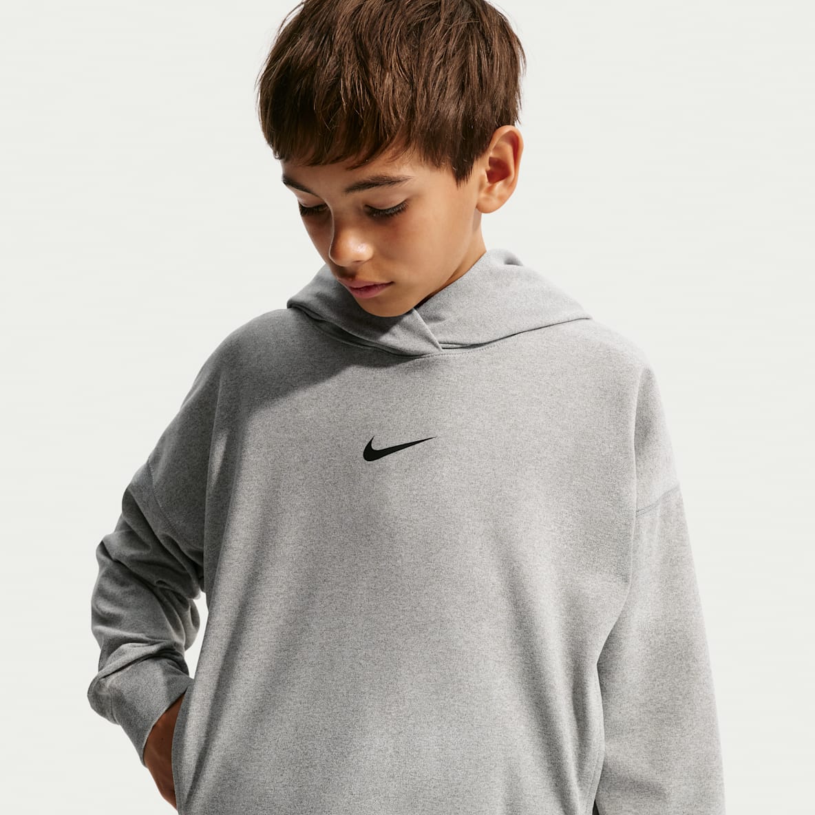 Nike Pro Big Kids' (Boys') Dri-FIT Fleece Pullover Hoodie