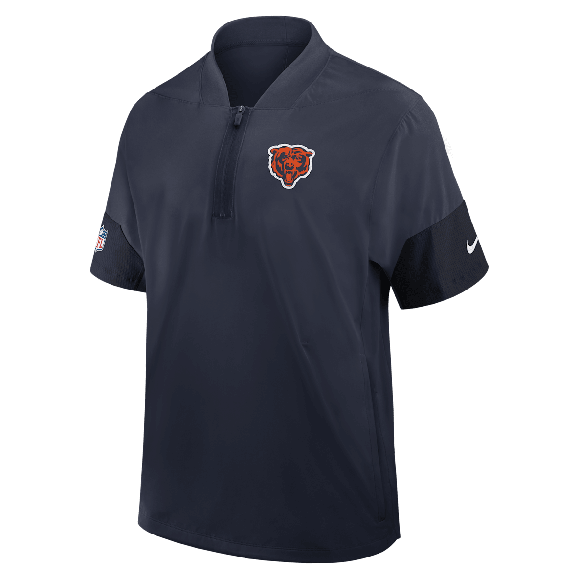 Chicago Bears Sideline Coach Chicago Bears Sideline Coach Men's Nike NFL 1/2-Zip Short-Sleeve Jacket