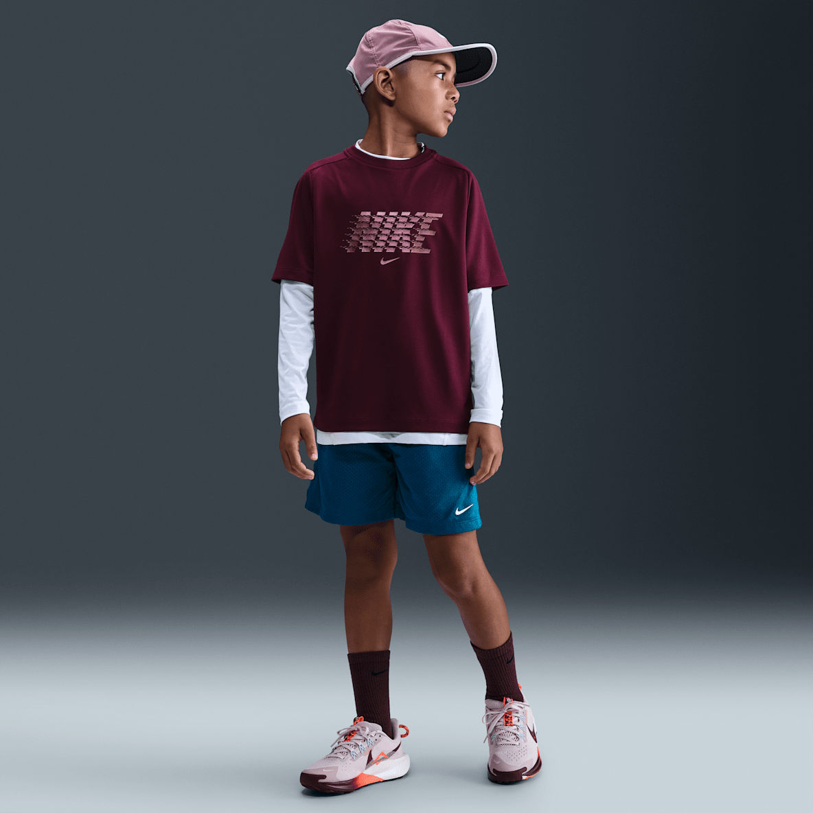 Nike Multi Nike Multi Shorts de malla Dri-FIT para niño talla grande
