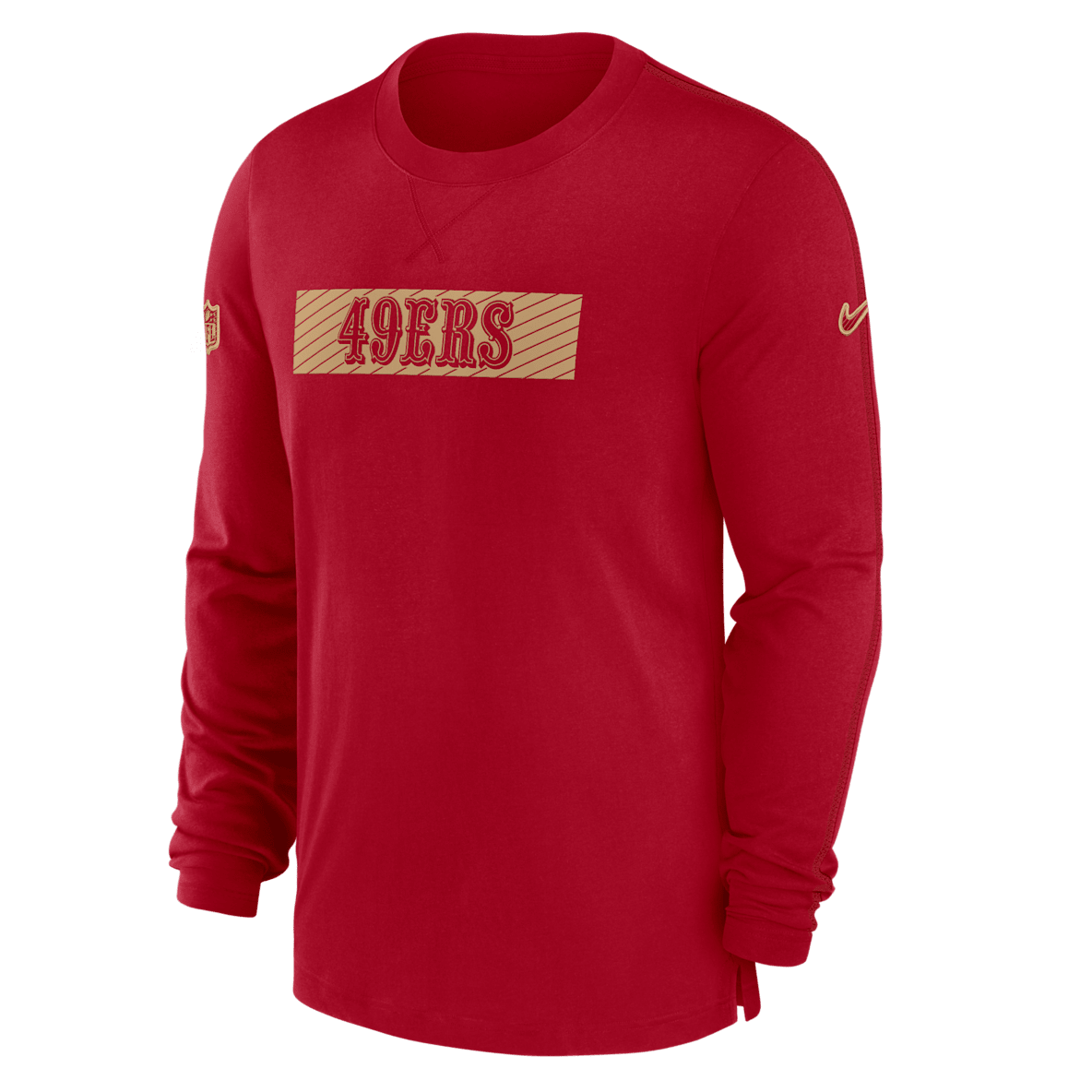 San Francisco 49ers Sideline Player Team Issue San Francisco 49ers Sideline Player Team Issue Men’s Nike Dri-FIT Long-Sleeve Top