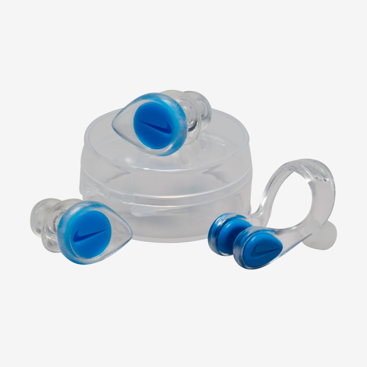 Nike Juego de pinzas para la nariz y tapones para los oídos