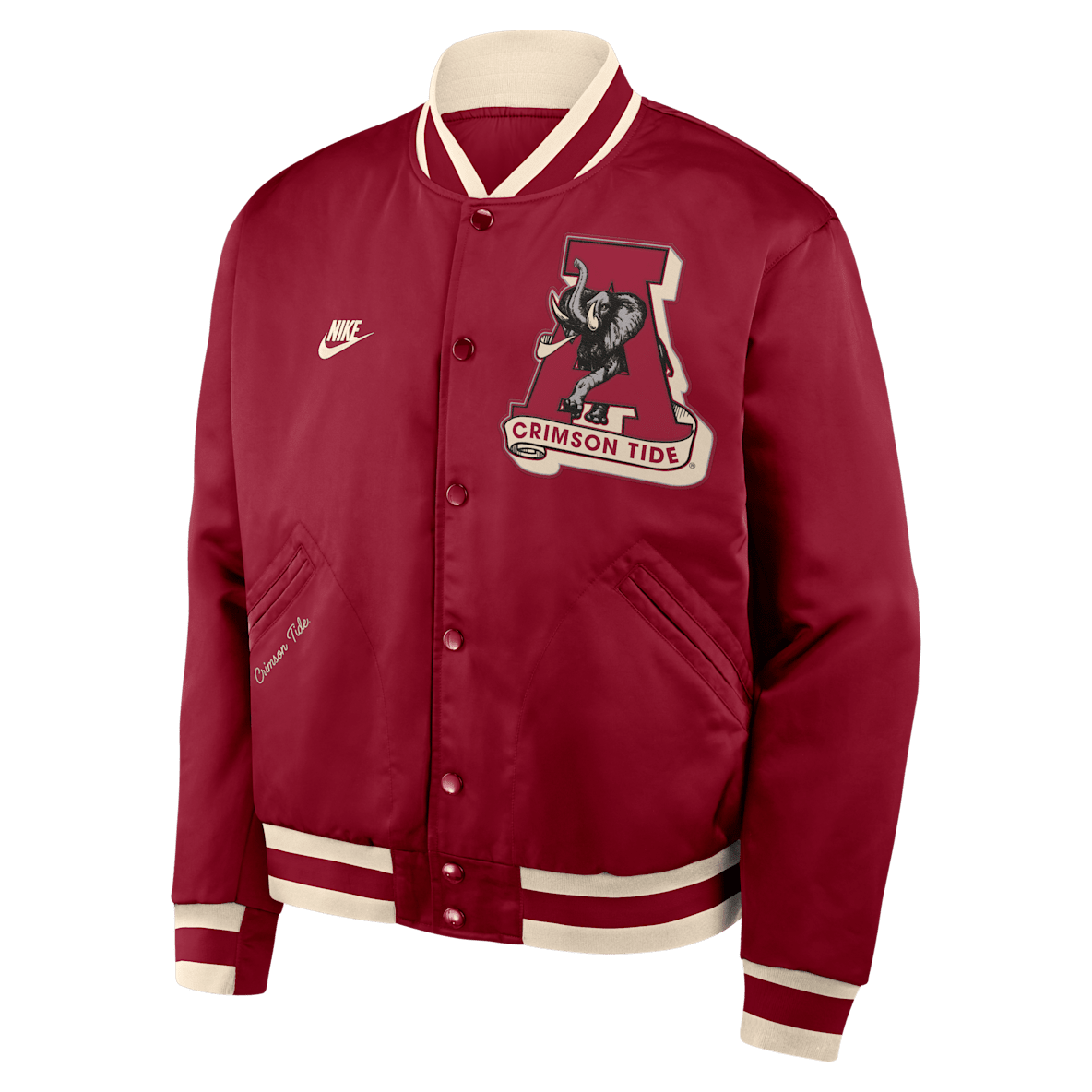 Alabama Legacy Alabama Legacy Men's Nike College Full-Snap Bomber Jacket