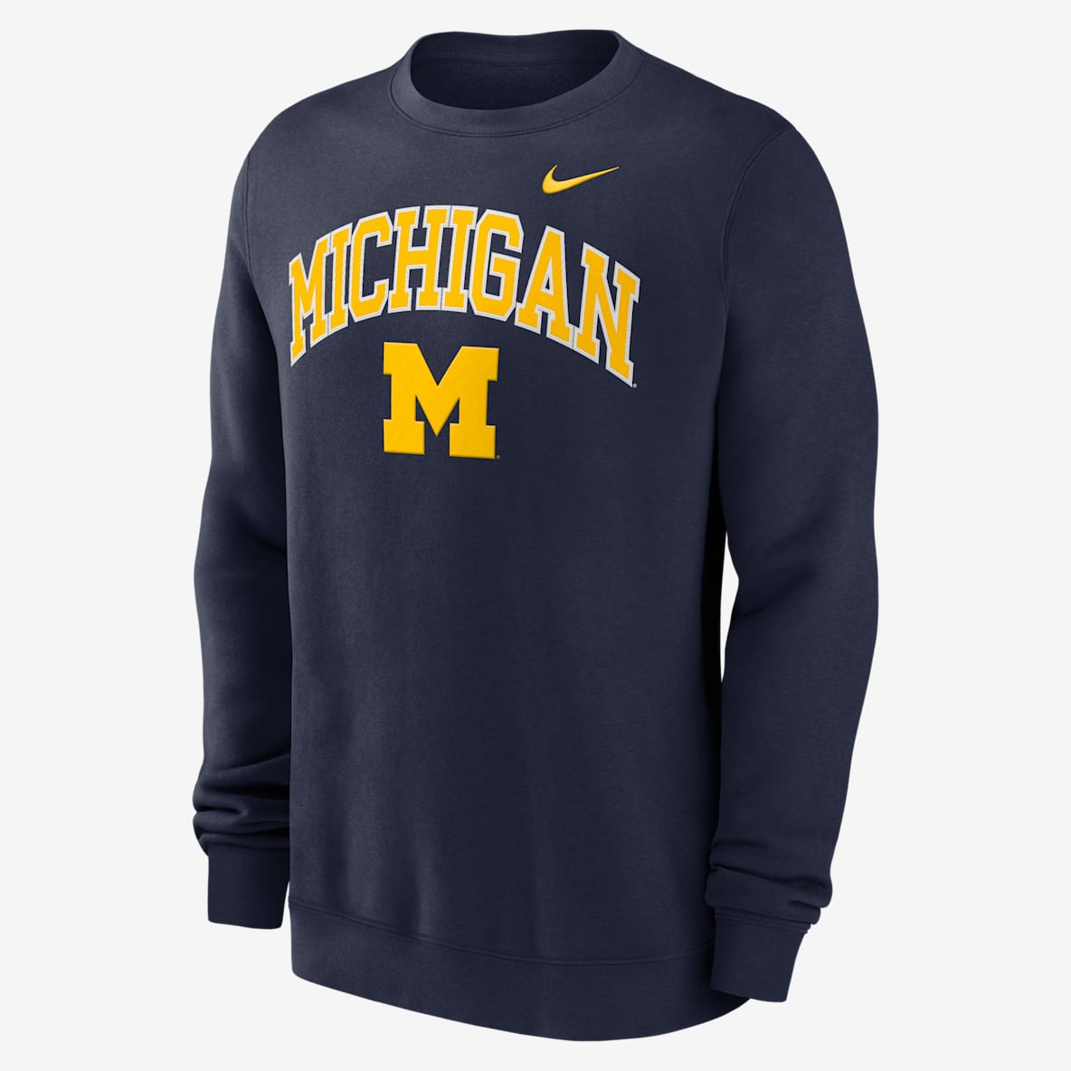 Michigan Arch Men's Nike College Pullover Crew