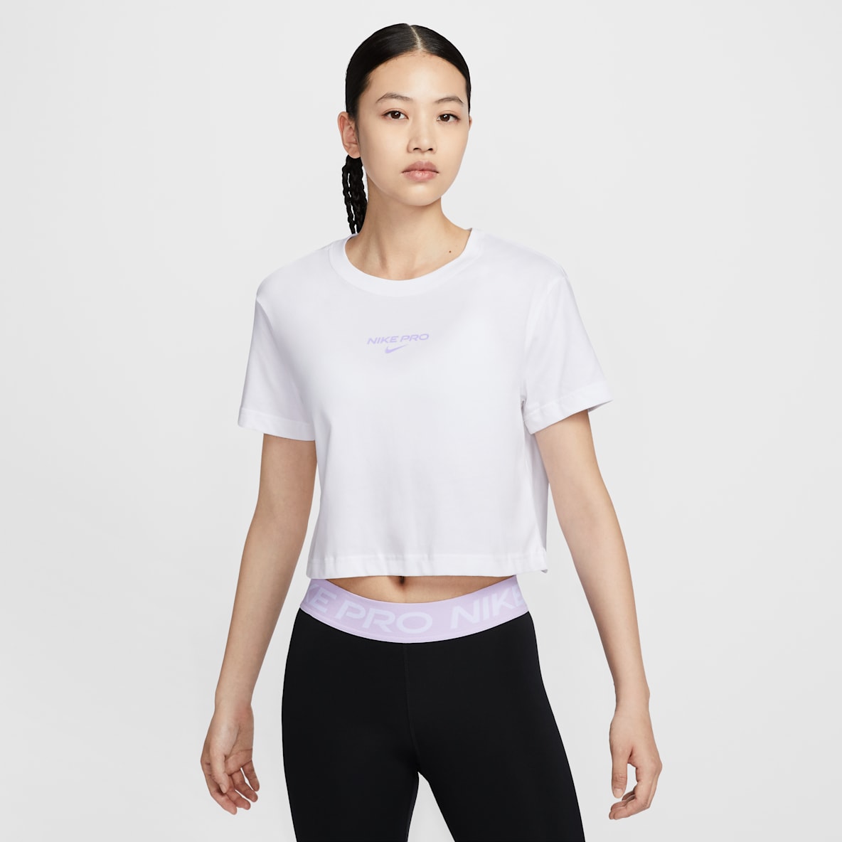ナイキ プロ ナイキ プロ ウィメンズ Dri-FIT ショートスリーブ クロップド Tシャツ