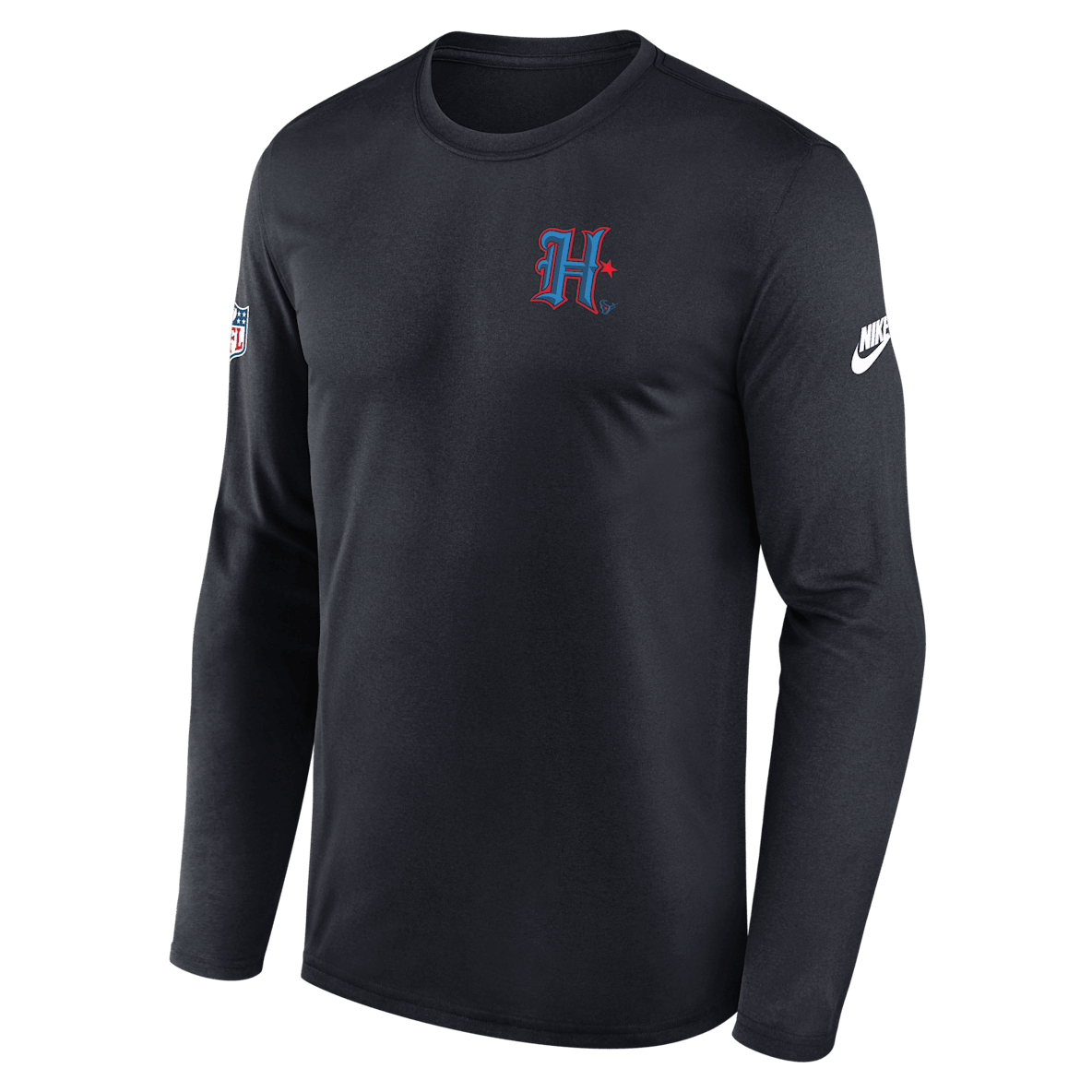 Houston Texans Alt Legend Small Logo Houston Texans Alt Legend Small Logo Men's Nike Dri-FIT NFL Long-Sleeve T-Shirt