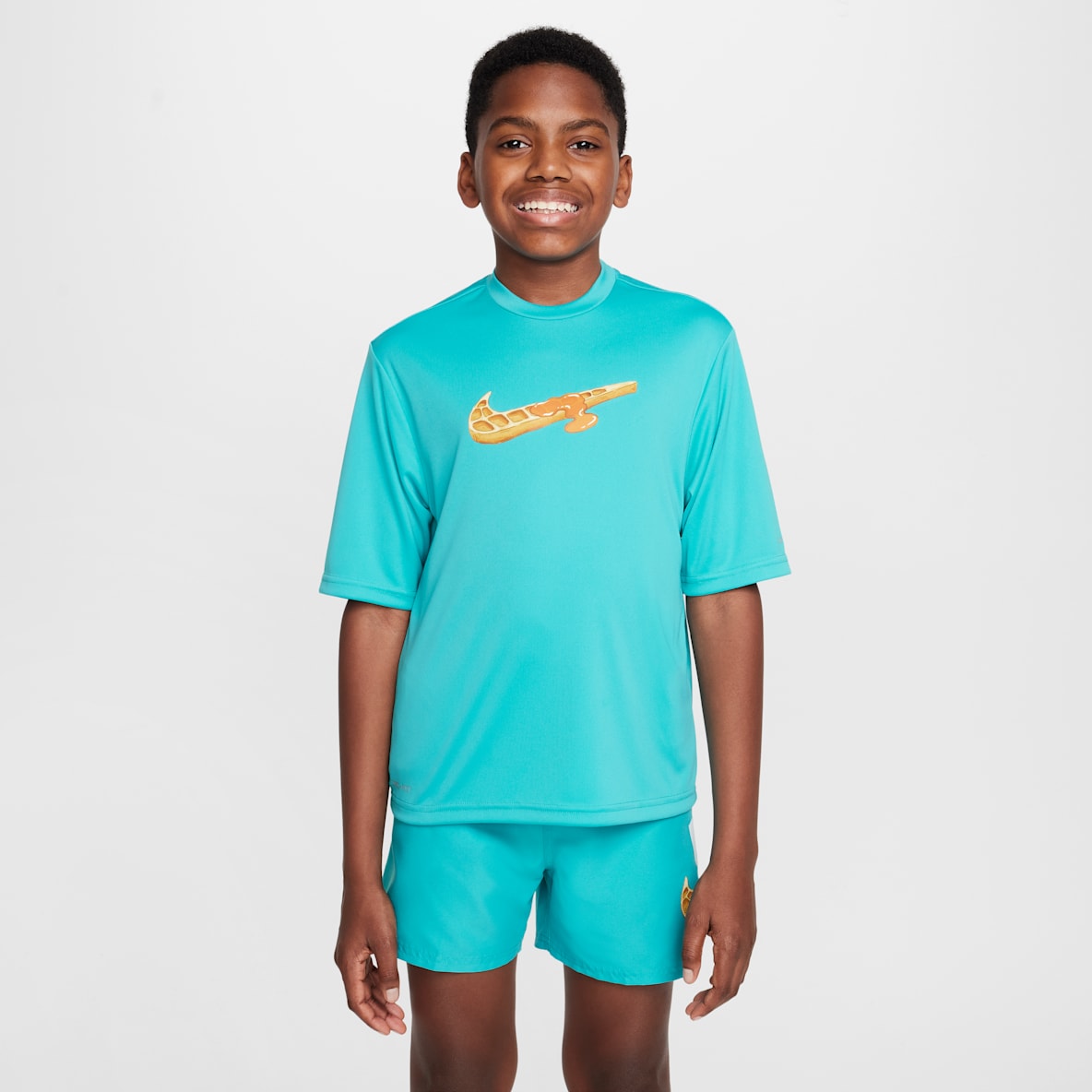 Nike Swim Hydroguard Nike Swim Hydroguard Big Kids' (Boys') Dri-FIT Short-Sleeve Top
