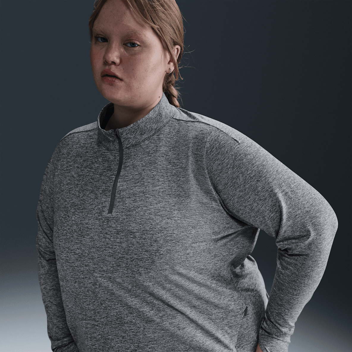 Nike Swift Nike Swift Women's Dri-FIT UV 1/4-Zip Running Top (Plus Size)