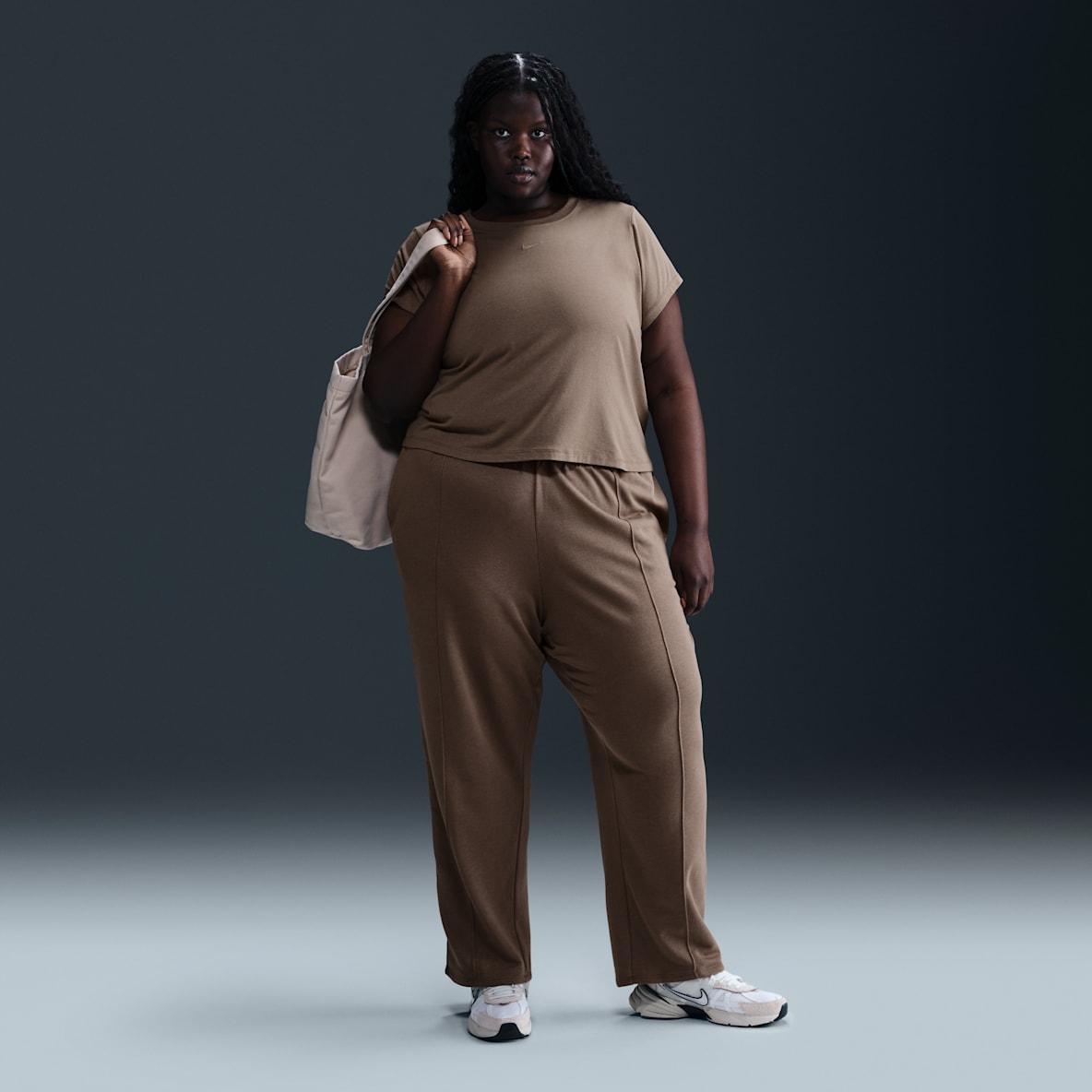 Nike Sportswear Chill Terry Nike Sportswear Chill Terry Women's Mid-Rise French Terry Open-Hem Sweatpants (Plus Size)