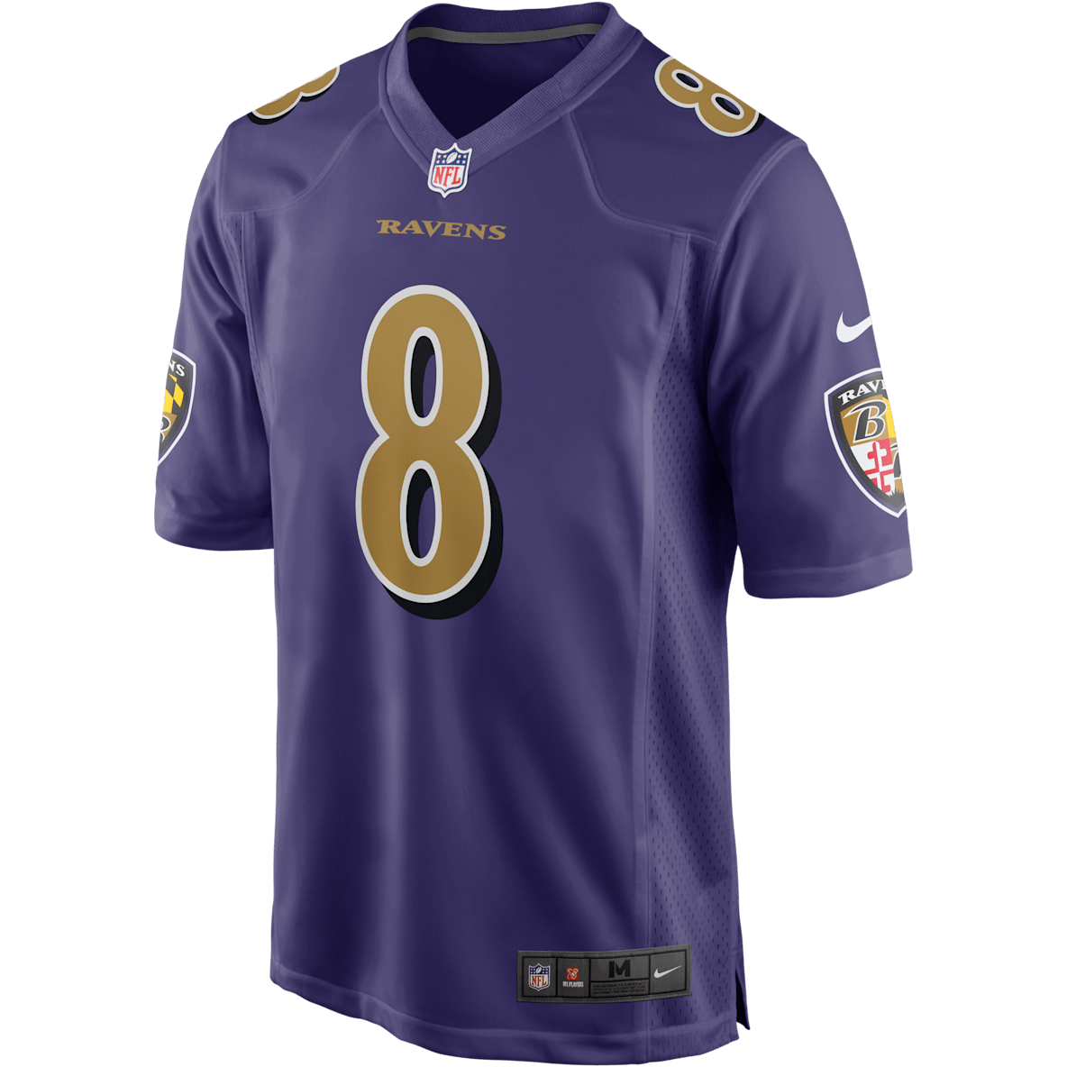 NFL Baltimore Ravens (Lamar Jackson) NFL Baltimore Ravens (Lamar Jackson) Men's Game Football Jersey