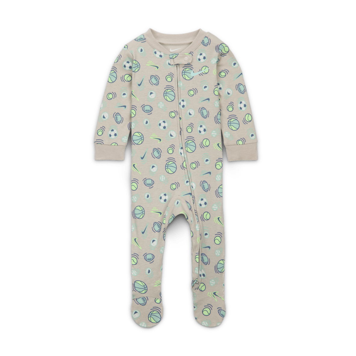 Nike Nike Baby (0-9M) Sportball Printed Footed Coverall