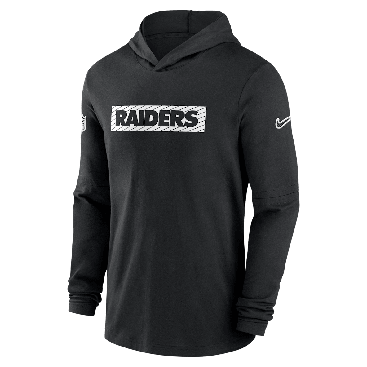 Las Vegas Raiders Sideline Las Vegas Raiders Sideline Men's Nike Dri-FIT NFL Long-Sleeve Hooded Top