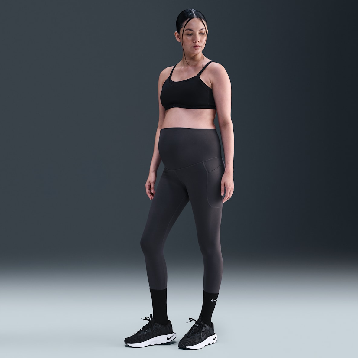 Nike (M) One Nike (M) One 여성 하이웨이스트 7/8 포켓 레깅스(임부복)