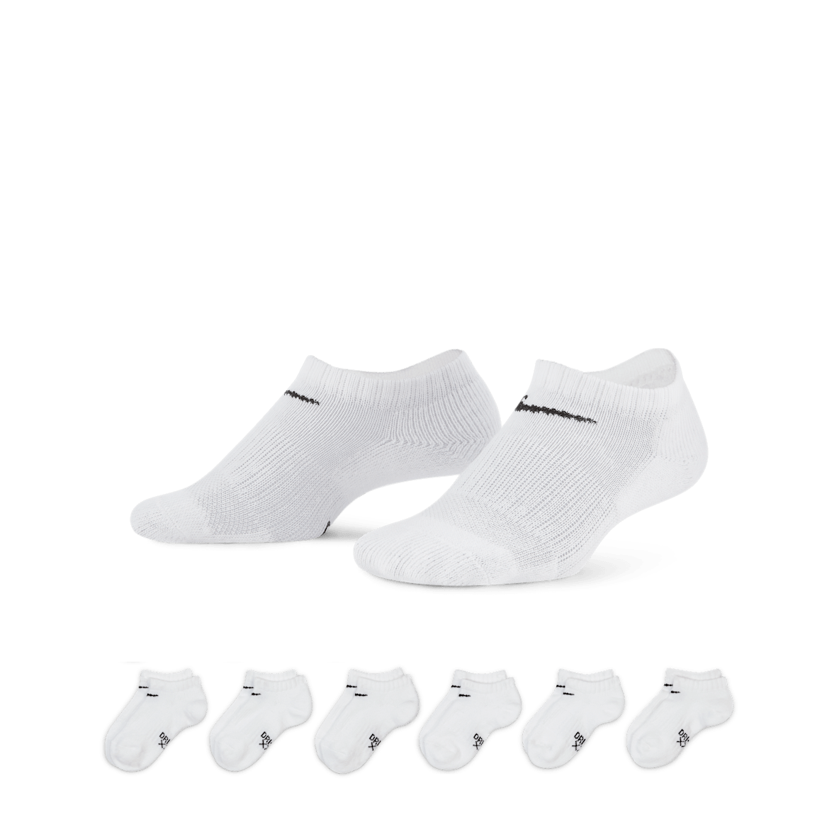 Nike Dri-FIT Performance Basics Nike Dri-FIT Performance Basics Calcetines invisibles para niños talla grande (6 pares)