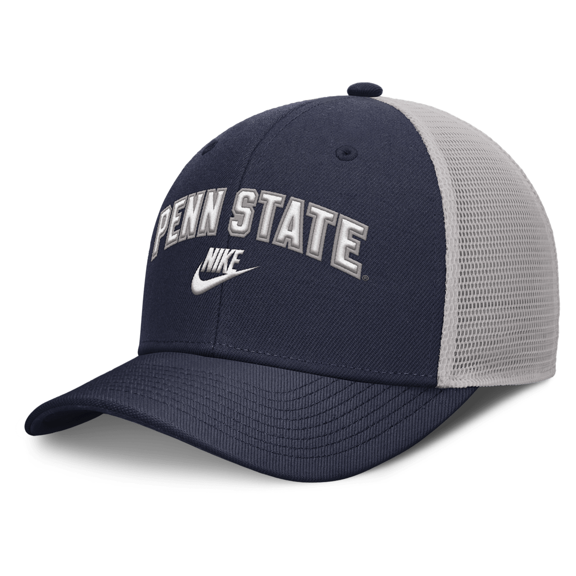 Penn State Legacy Arch Rise Men's Nike Dri-FIT College Trucker Adjustable Hat