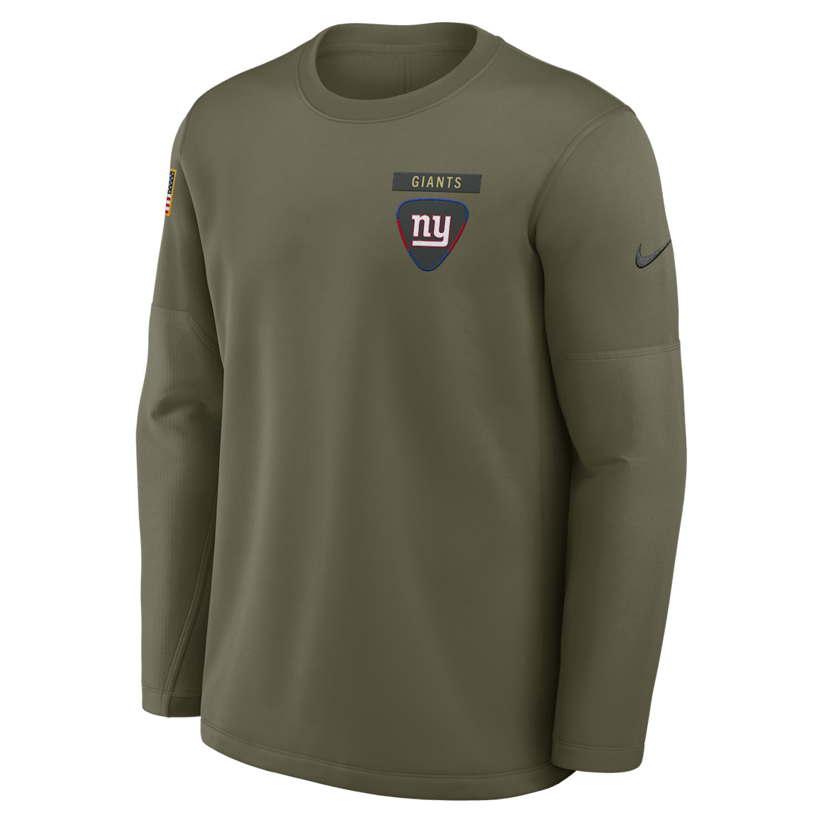 New York Giants Salute to Service Sideline Triumphant Win Coach New York Giants Salute to Service Sideline Triumphant Win Coach Men's Nike NFL Pullover Crew