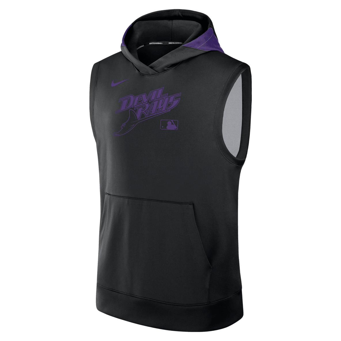 Tampa Bay Rays Authentic Collection Tampa Bay Rays Authentic Collection Sudadera con gorro sin cierre ni mangas Nike Dri-FIT de la MLB para hombre