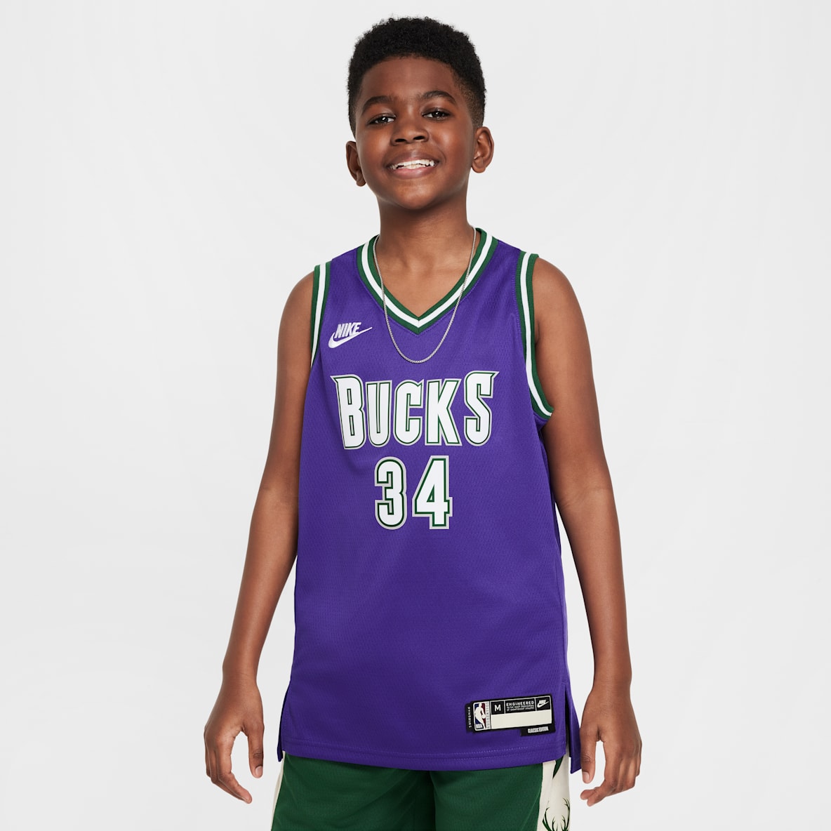 Giannis Antetokounmpo Milwaukee Bucks Giannis Antetokounmpo Milwaukee Bucks Older Kids' Nike Dri-FIT NBA Swingman Jersey