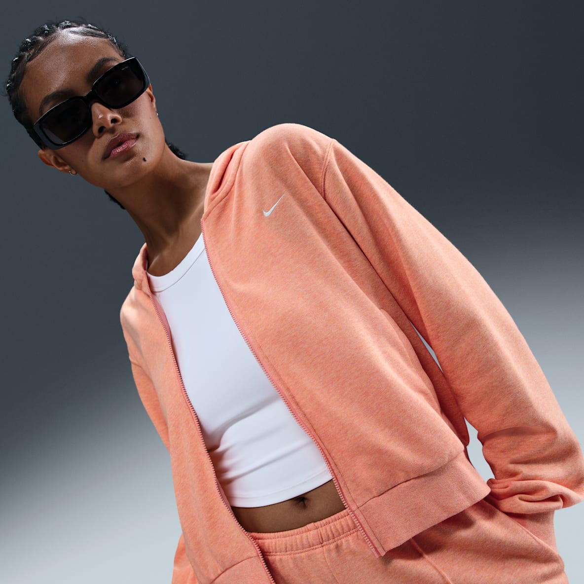 Nike Sportswear Chill Terry Nike Sportswear Chill Terry French Terry-Hoodie mit durchgehendem Reißverschluss für Damen